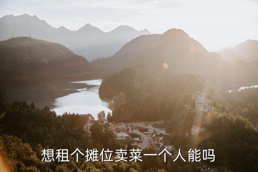 秦皇島租賣菜攤位多少錢,想租個攤位賣菜一個人能嗎