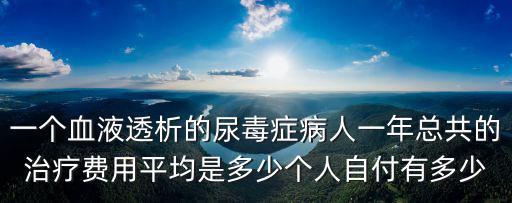 安徽尿毒癥透析一次多少錢,尿毒癥換腎要多少錢