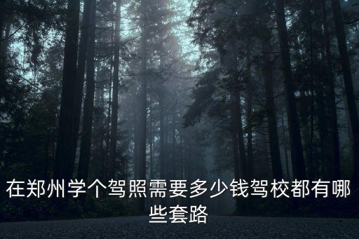 鄭州中牟雁鳴湖駕校學(xué)車要多少錢,在鄭州學(xué)個駕照需要多少錢