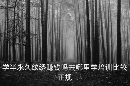 學(xué)半永久紋繡賺錢嗎去哪里學(xué)培訓(xùn)比較正規(guī)