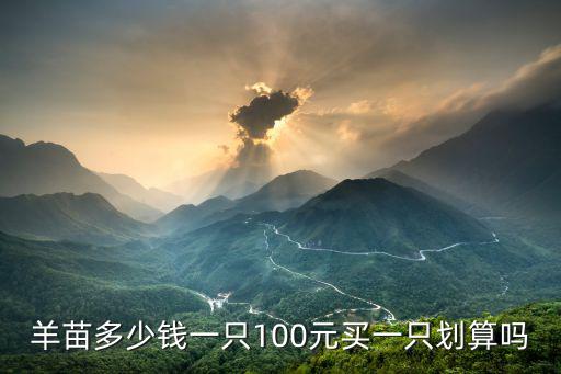 滁州羊羔多少錢一只,羊苗多少錢一只