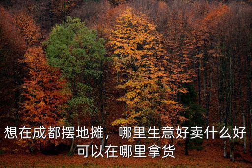 想在成都擺地攤，哪里生意好賣什么好可以在哪里拿貨