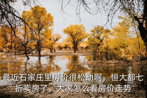 石家莊恒大城最新房價多少,最近石家莊里房價很松動啊