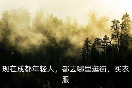 成都哪里賣適合年輕人的衣服?,現在成都年輕人