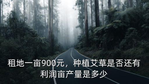 租地一畝900元，種植艾草是否還有利潤(rùn)畝產(chǎn)量是多少