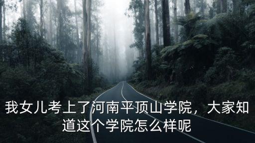平頂山學院學院代碼是多少,平頂山學院怎么樣