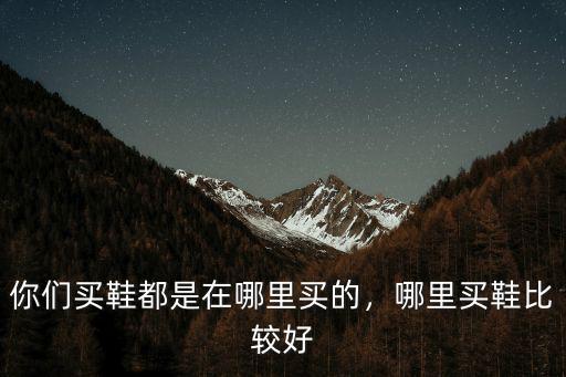 成都aj哪里買好,哪里買鞋比較好