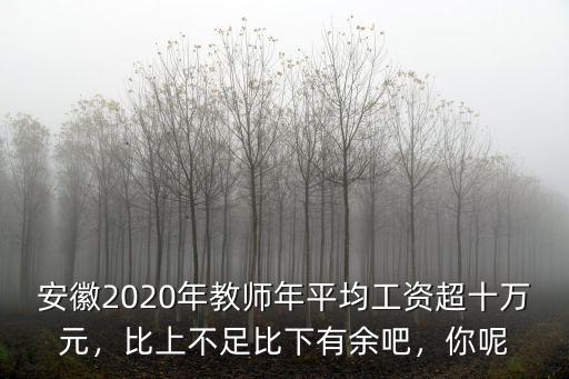 合肥市的教師平均工資多少,合肥的教師工資大概是多少