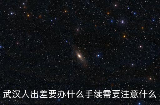 武漢出差怎么辦理,武漢人出差要辦什么手續(xù)