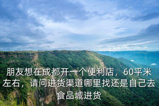 朋友想在成都開一個便利店，60平米左右，請問進貨渠道哪里找還是自己去食品城進貨