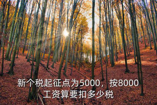 合肥工資8000到手多少稅,按8000工資算要扣多少稅