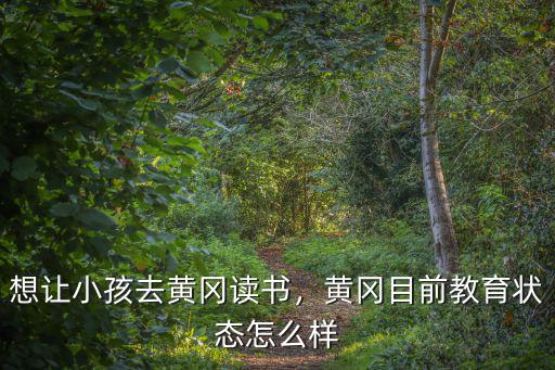 想讓小孩去黃岡讀書，黃岡目前教育狀態怎么樣