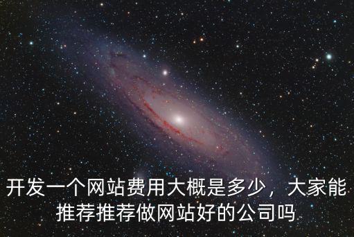 開發(fā)一個網(wǎng)站費用大概是多少，大家能推薦推薦做網(wǎng)站好的公司嗎