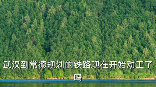 武漢到常德規(guī)劃的鐵路現(xiàn)在開始動工了嗎