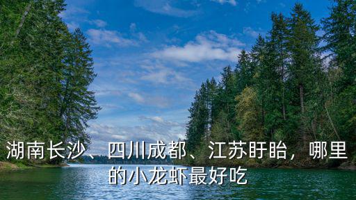 湖南長(zhǎng)沙、四川成都、江蘇盱眙，哪里的小龍蝦最好吃