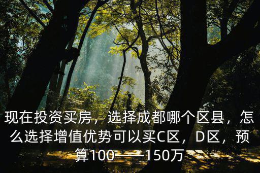 成都投資房產選哪里,現在投資買房