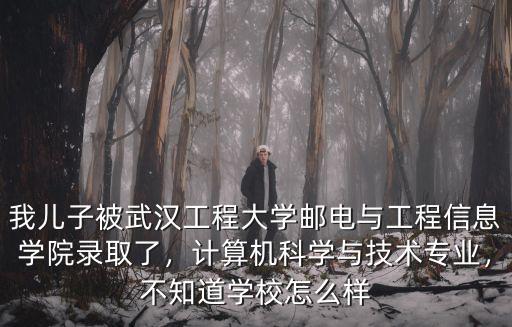 我兒子被武漢工程大學郵電與工程信息學院錄取了，計算機科學與技術專業，不知道學校怎么樣
