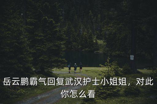 岳云鵬霸氣回復武漢護士小姐姐，對此你怎么看
