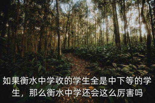 衡水中學學生作業有多少,有三分之一學生輟學