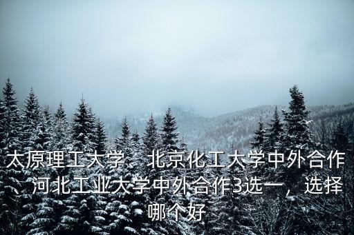 河北工業大學中美合作學費多少錢,河北工業大學中外合作3選一