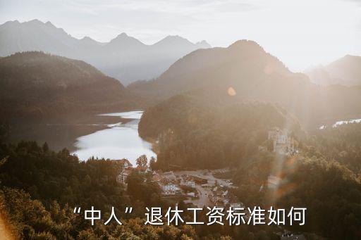 “中人”退休工資標準如何