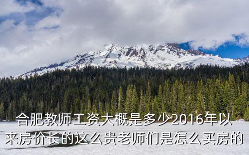 合肥舞蹈老師工資一般多少,合肥教師工資大概是多少
