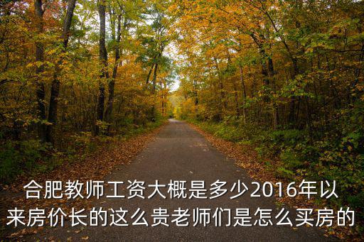 合肥初中老師工資大概多少錢一個月,合肥教師工資大概是多少