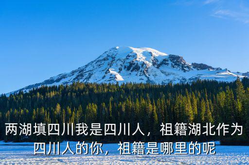 唐雯雪是四川哪里的,祖籍是哪里的呢