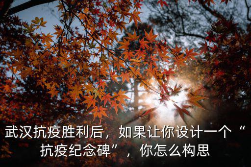 武漢抗疫勝利后，如果讓你設計一個“抗疫紀念碑”，你怎么構思