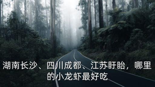 湖南長沙、四川成都、江蘇盱眙，哪里的小龍蝦最好吃