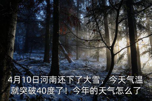 河南現(xiàn)在哪里下大雪,河南好多地方都下了大雪