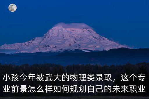 小孩今年被武大的物理類錄取，這個(gè)專業(yè)前景怎么樣如何規(guī)劃自己的未來(lái)職業(yè)