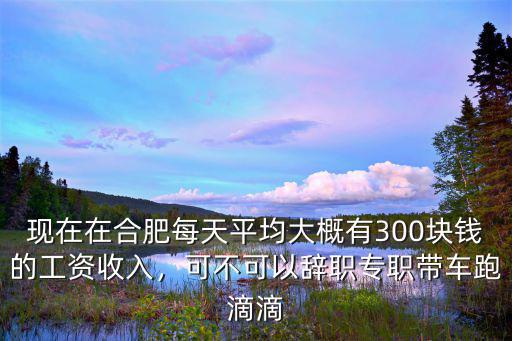 現(xiàn)在在合肥每天平均大概有300塊錢的工資收入，可不可以辭職專職帶車跑滴滴