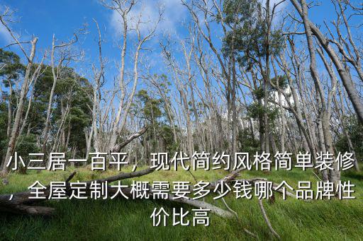 開封簡約全屋定制多少錢,全屋定制大概需要多少錢