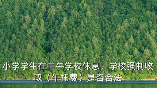 小學學生在中午學校休息，學校強制收取（午托費）是否合法