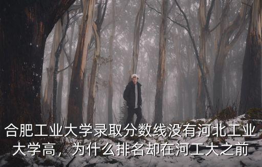 合肥工業大學錄取分數線沒有河北工業大學高，為什么排名卻在河工大之前