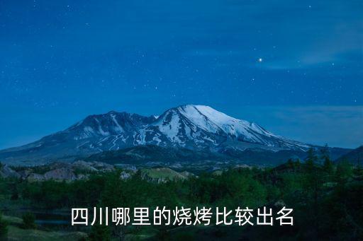 四川哪里的燒烤比較出名