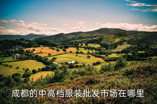 成都的中高檔服裝批發市場在哪里
