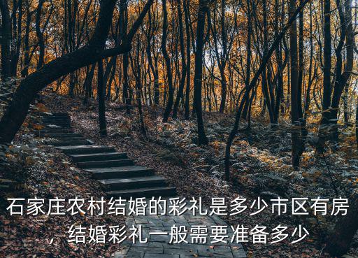 石家莊農村結婚的彩禮是多少市區有房，結婚彩禮一般需要準備多少