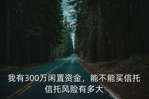 我有300萬閑置資金，能不能買信托信托風險有多大
