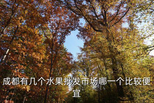 成都便宜的水果市場在哪里,成都什么地方批發(fā)的蔬菜便宜