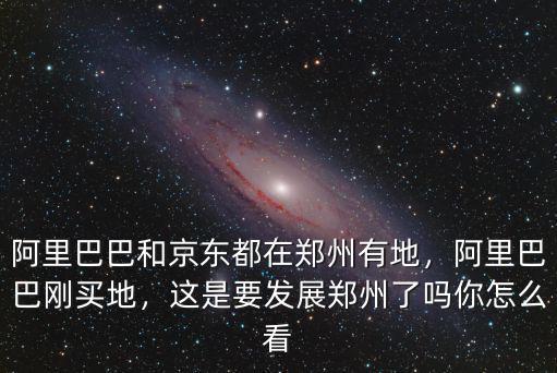 馬云在鄭州哪里拿地,阿里巴巴和京東都在鄭州有地