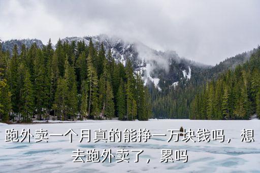 跑外賣一個月真的能掙一萬塊錢嗎，想去跑外賣了，累嗎