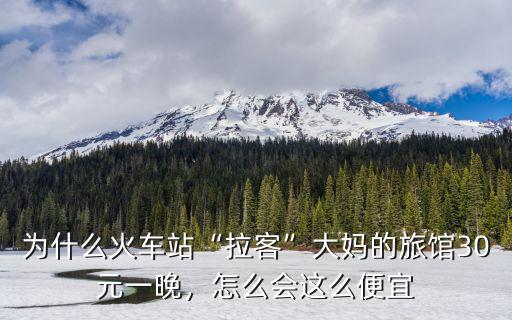 瀘州哪里有拉客的大媽,在火車站拉客大媽的旅館