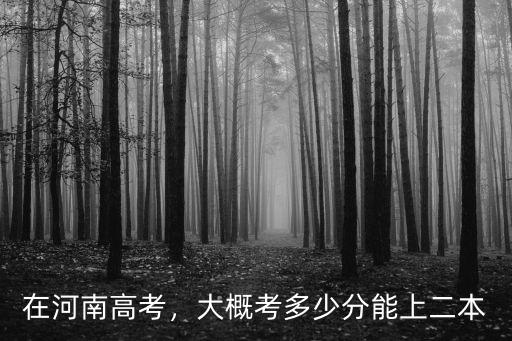 河南超二本多少分能上公辦學校,大概考多少分能上二本