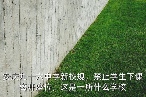 安慶九一六學校有多少老師,安慶九一六中學新校規