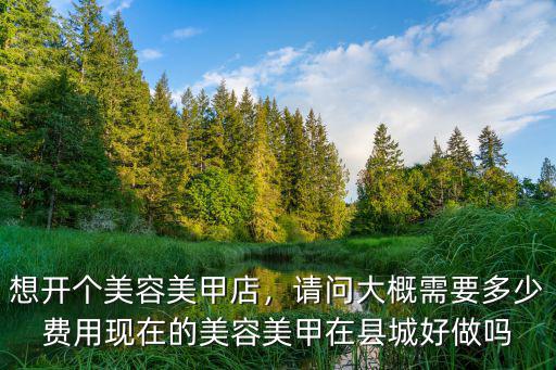想開個美容美甲店，請問大概需要多少費用現在的美容美甲在縣城好做嗎