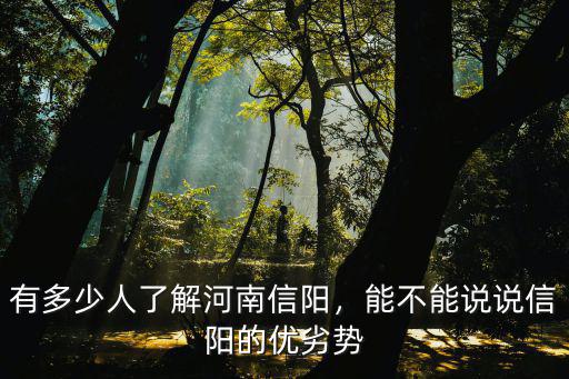 有多少人了解河南信陽，能不能說說信陽的優劣勢
