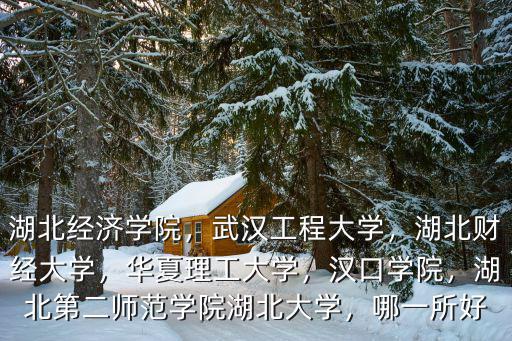 湖北華廈學院怎么樣,湖北經濟學院