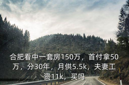 2015年合肥首付是多少,首付拿50萬